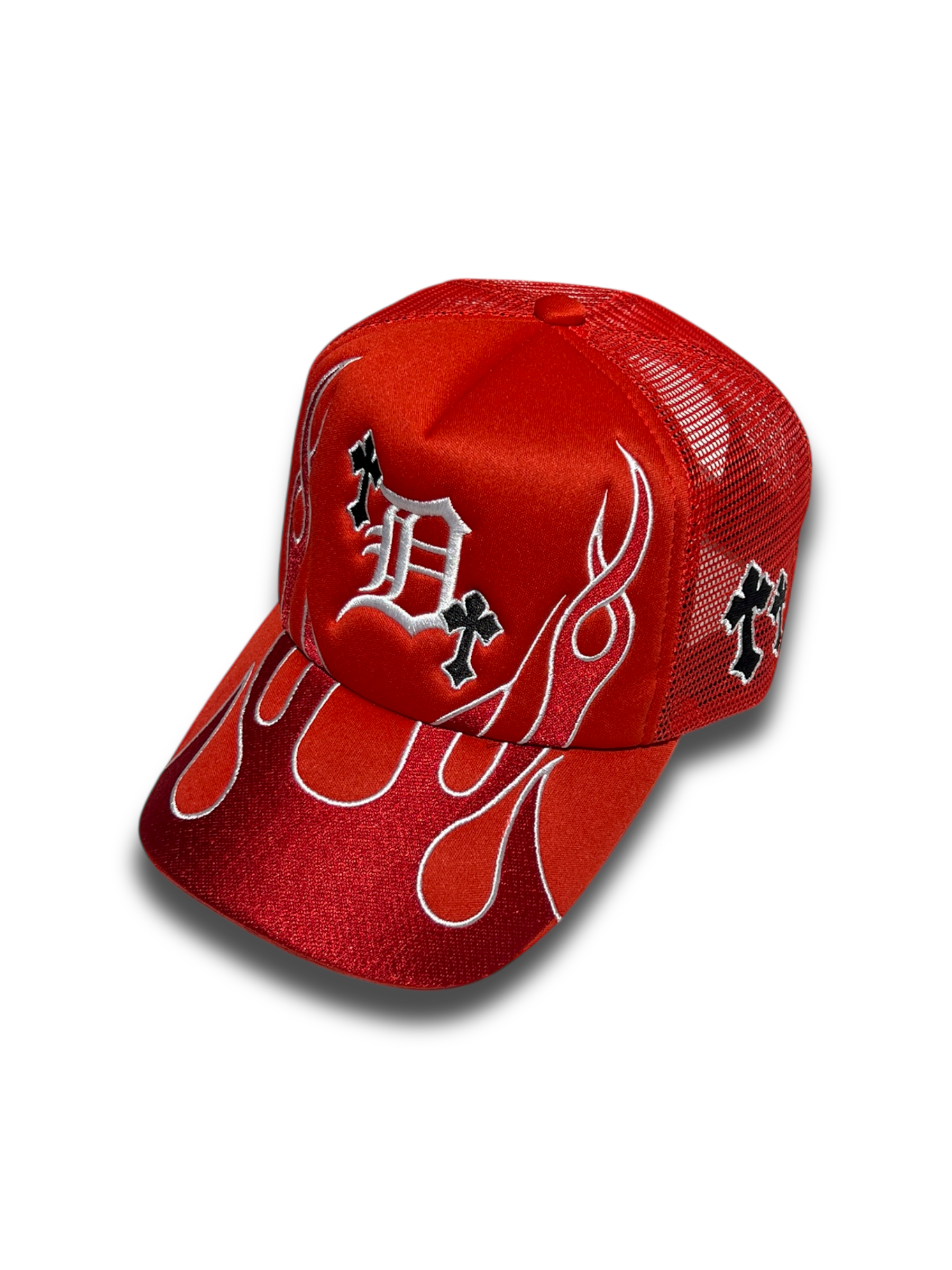 DETROIT “CROSS FLAMES” RED