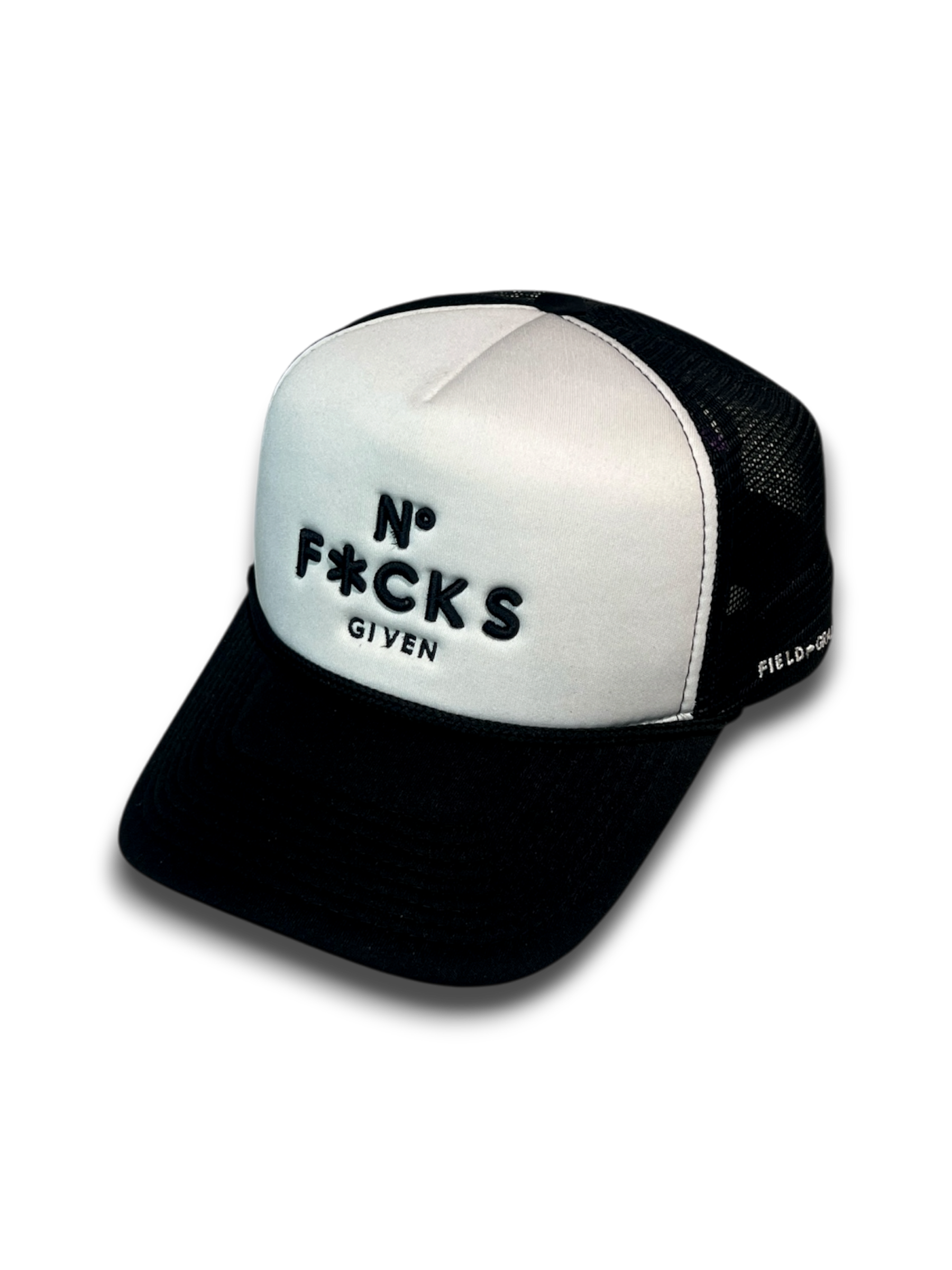NO FUCKS GIVEN "FIELDGRADE" WHITE/BLACK